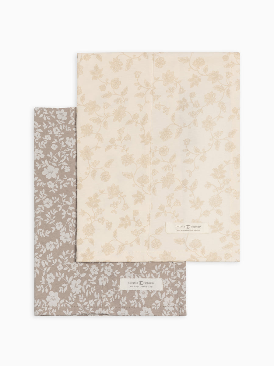 Burp Cloth (2-Pack) - Nicola + Aria Floral