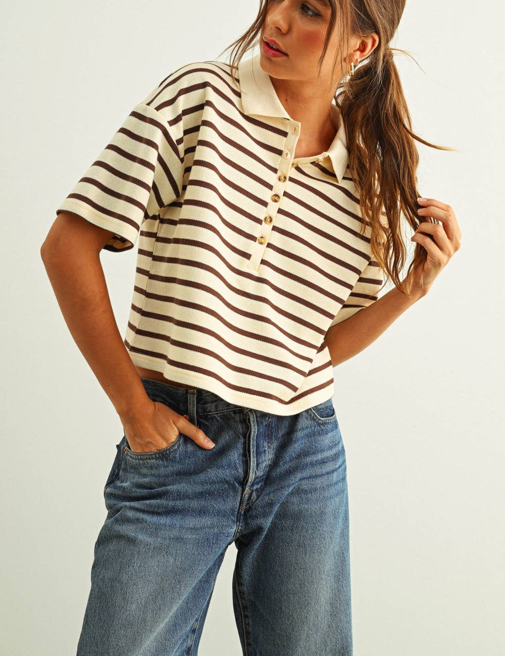 Stripe Polo Shirt