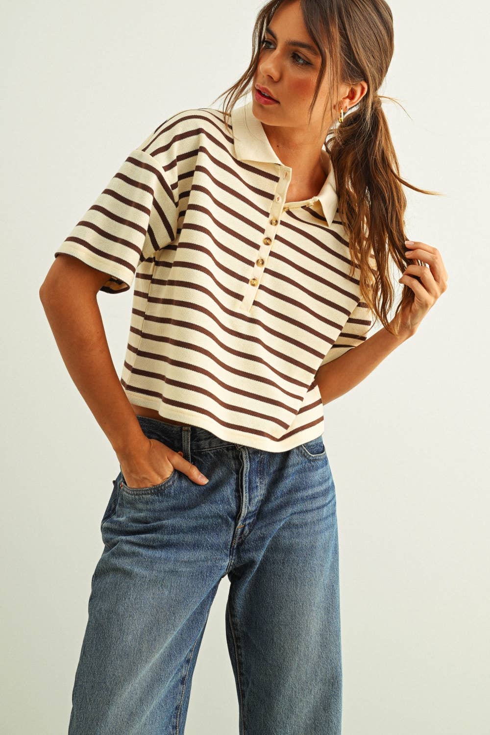 Stripe Polo Shirt