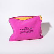 Washed Cotton Zipper Pouch