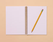 Letterpress A5 Spiral Notebook (Lined)—Gingham