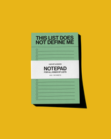 This List Does Not Define Me Notepad