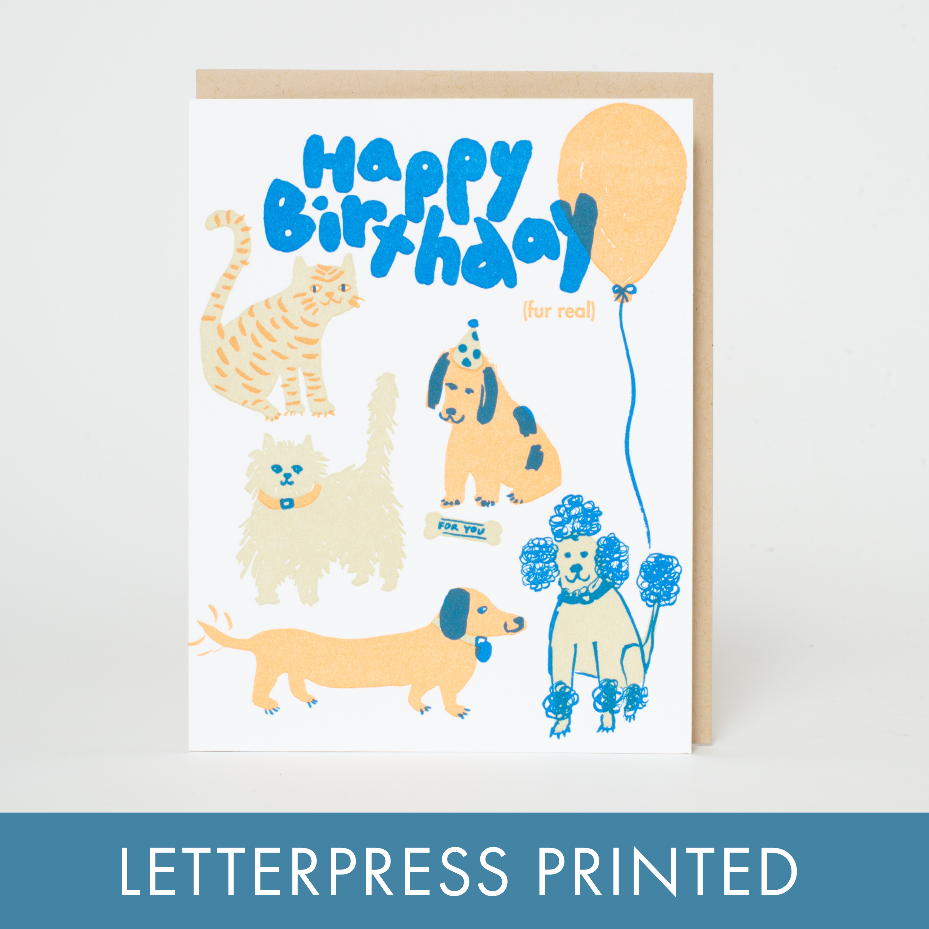 Happy Birthday Fur Real Card