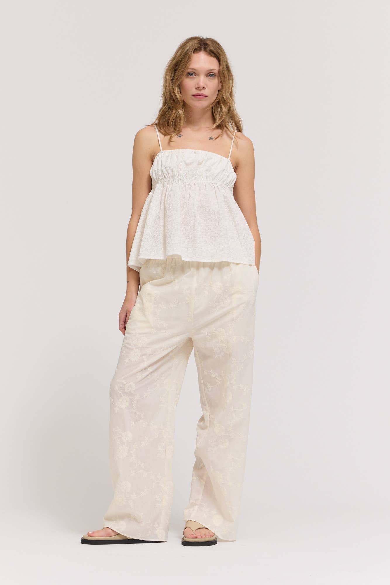 Seersucker Cami Top