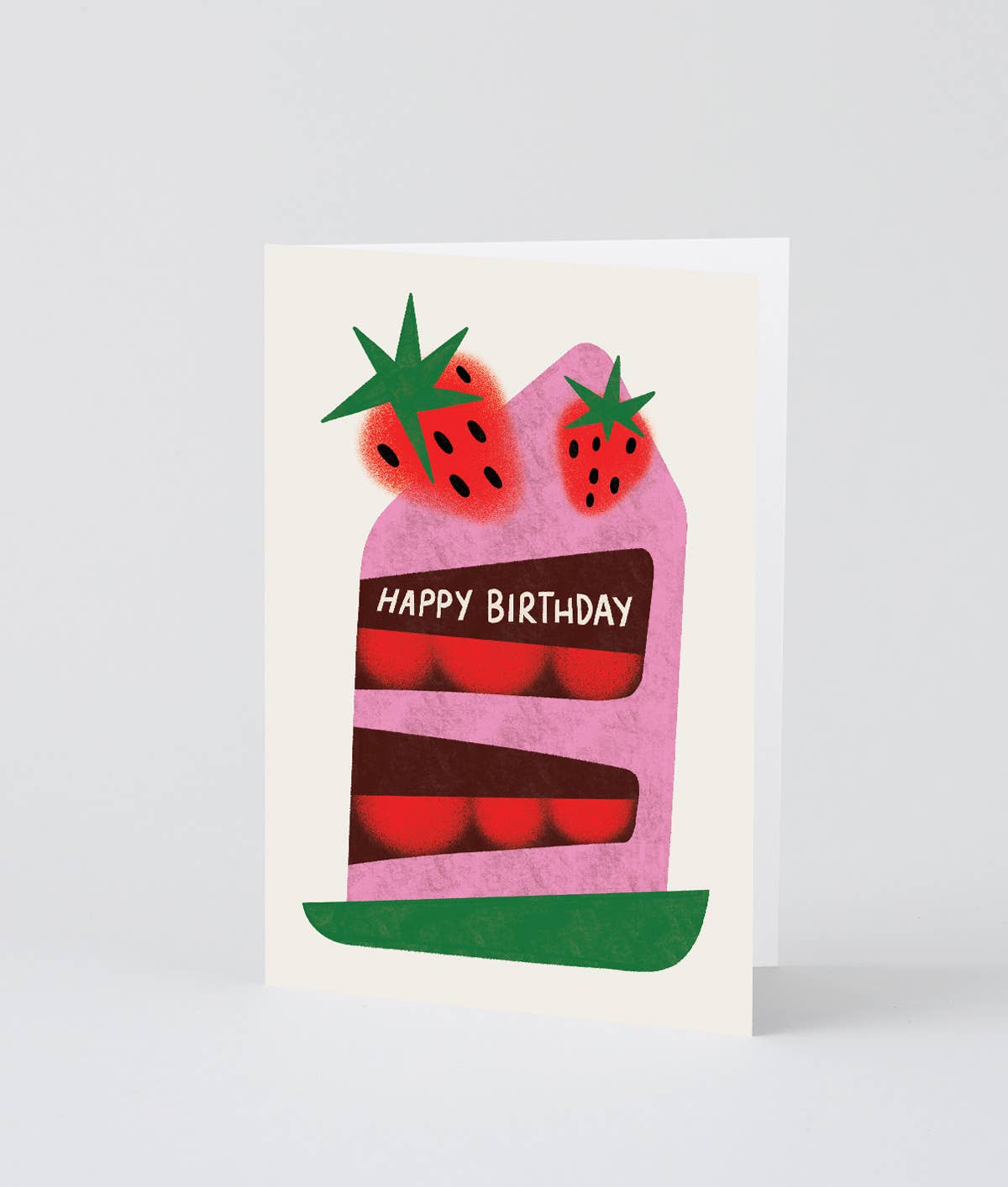 Happy Birthday Strawberry Cake Card