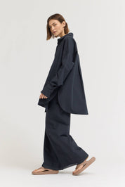 Oversized Round Hem Shirt