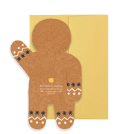 Gingerbread Man Die Cut Card