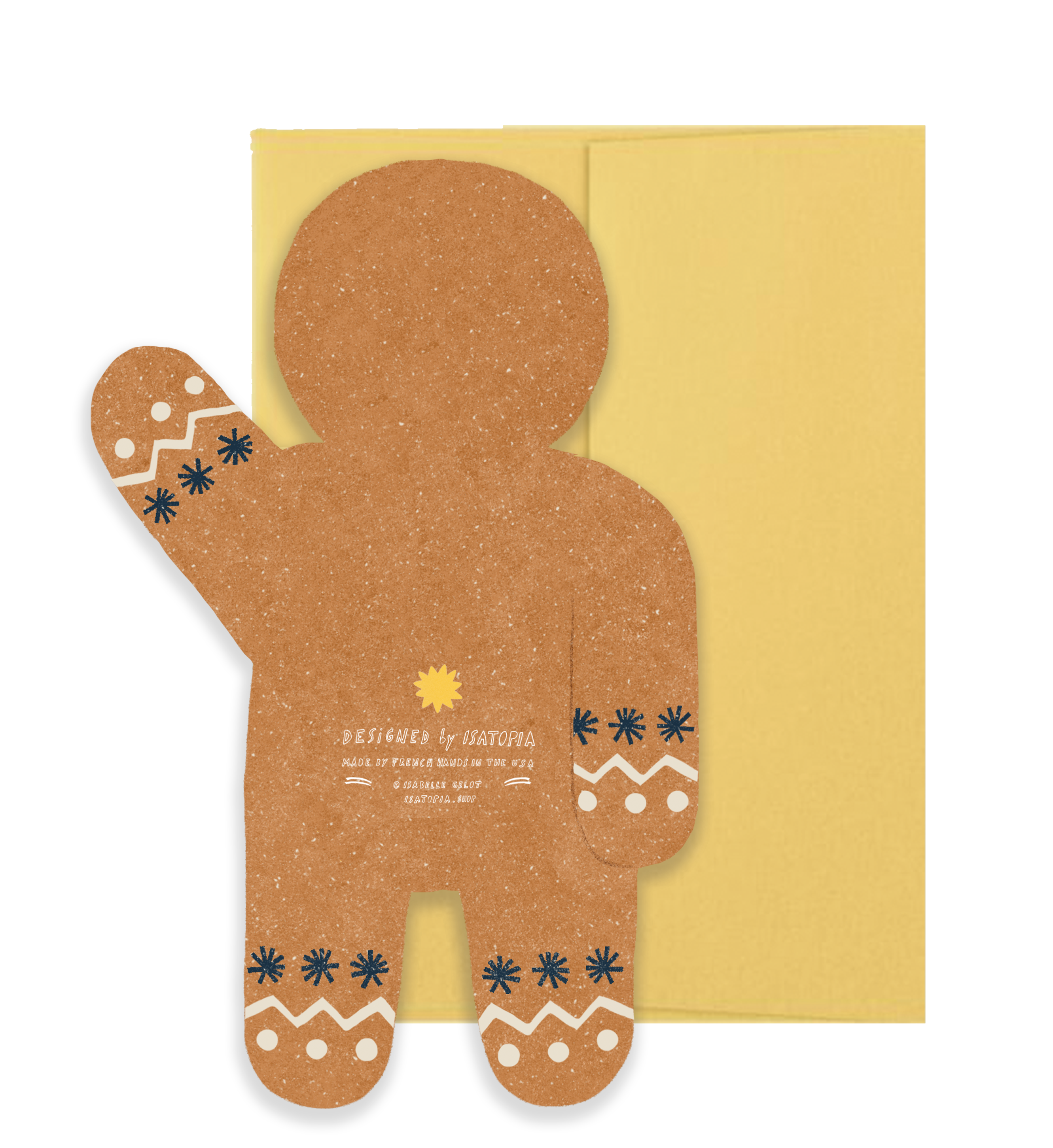 Gingerbread Man Die Cut Card