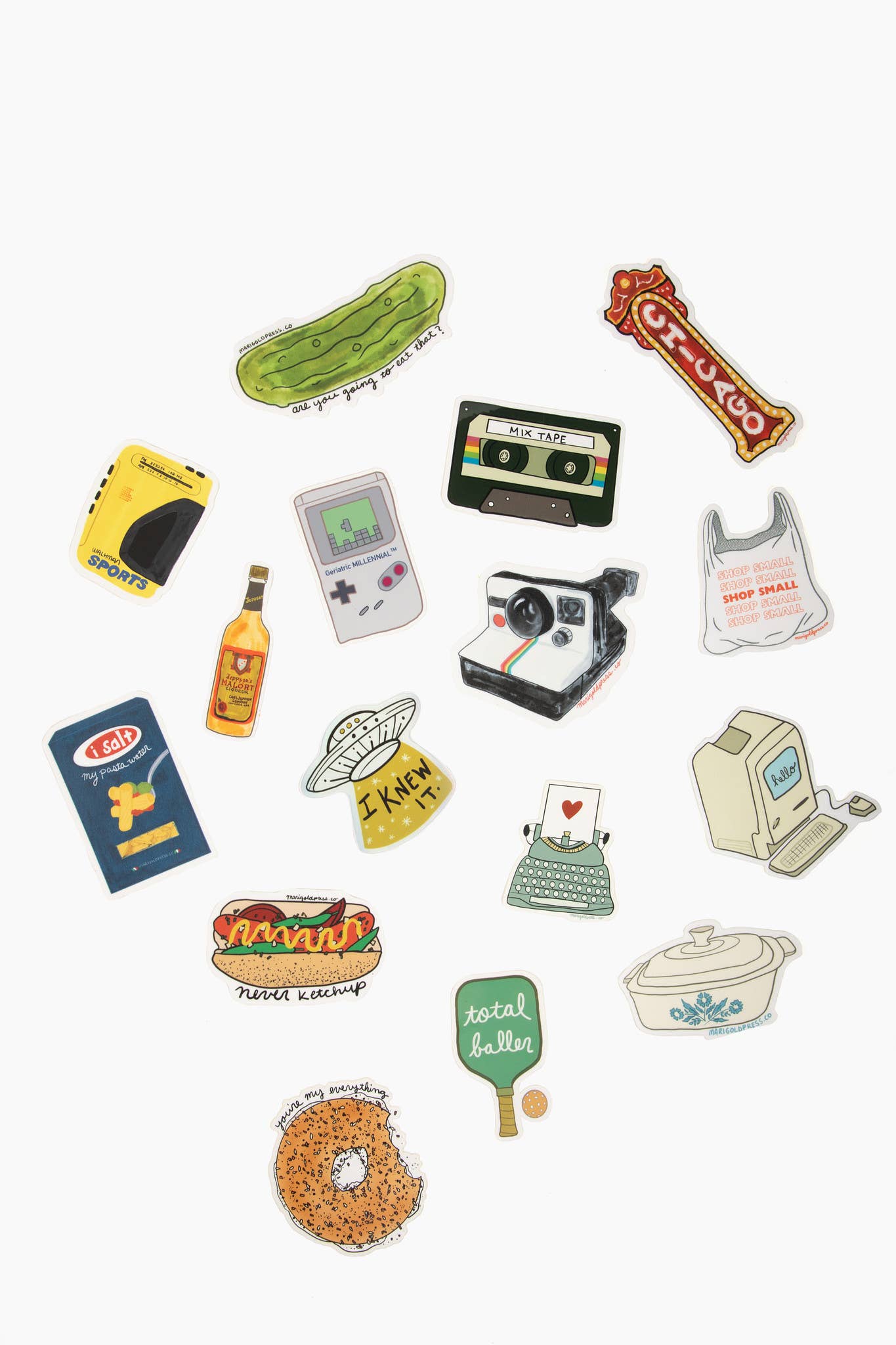 Shop Small Grocery Bag Vinyl Sticker