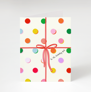 Birthday Girl Polka Dot Card