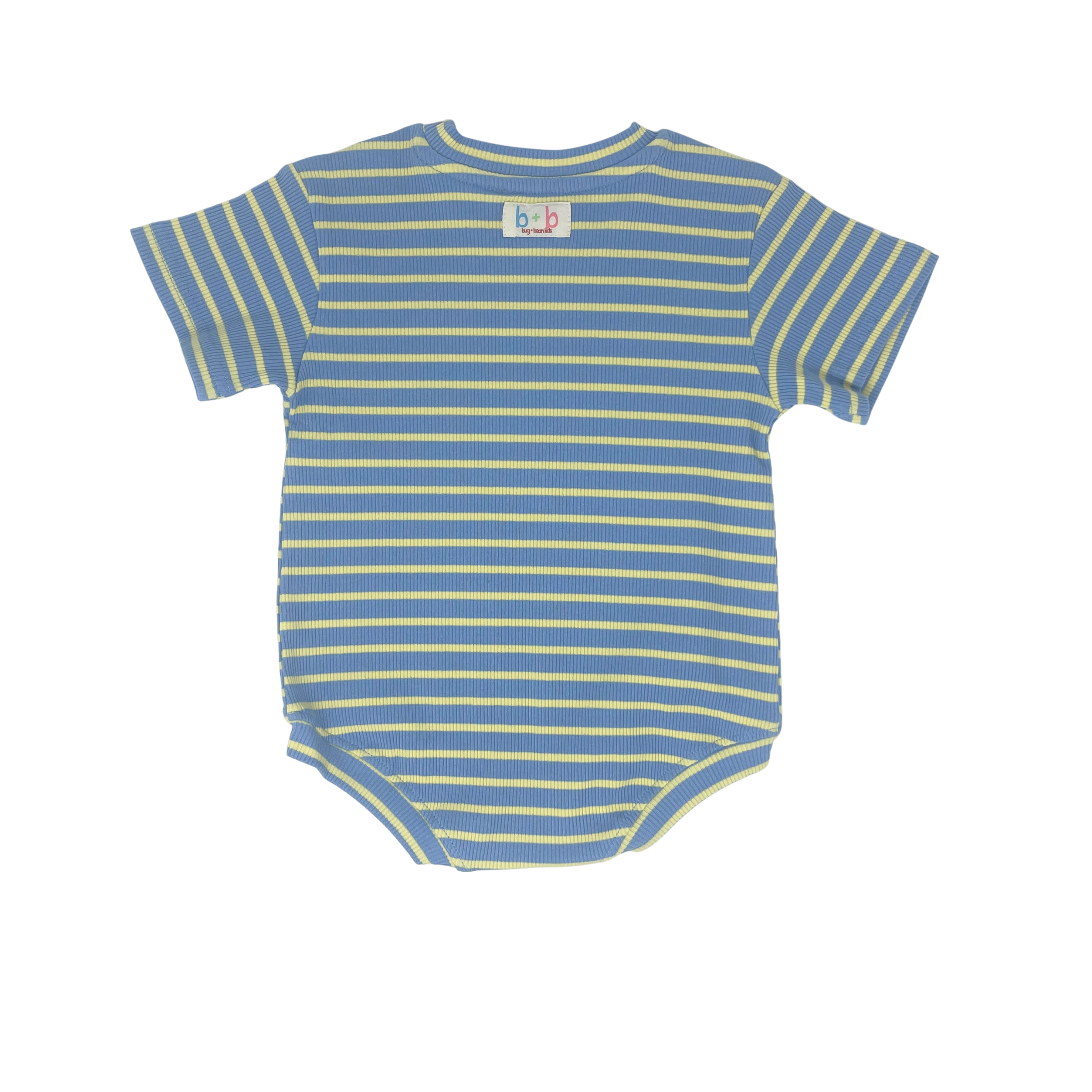 Striped Ribbed Baby Romper