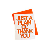 Just a Plain Ol' Thank You Card