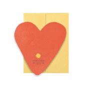 Heart Blink Gold Die Cut Card