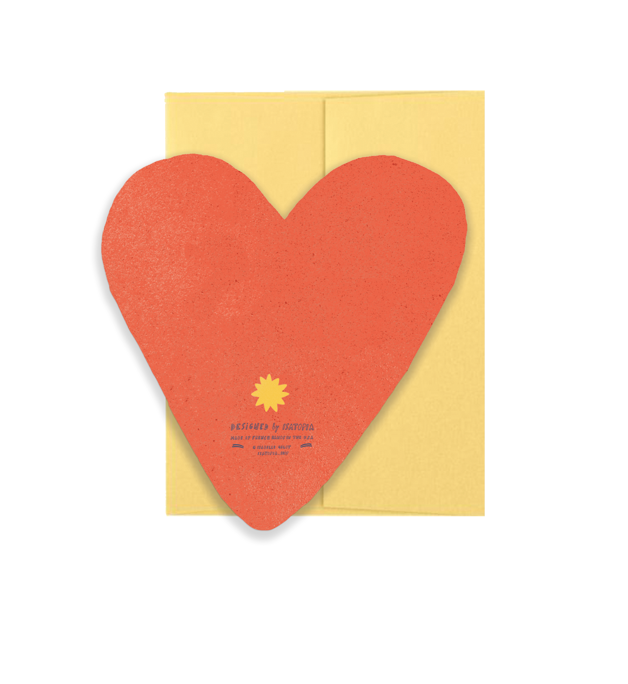 Heart Blink Gold Die Cut Card