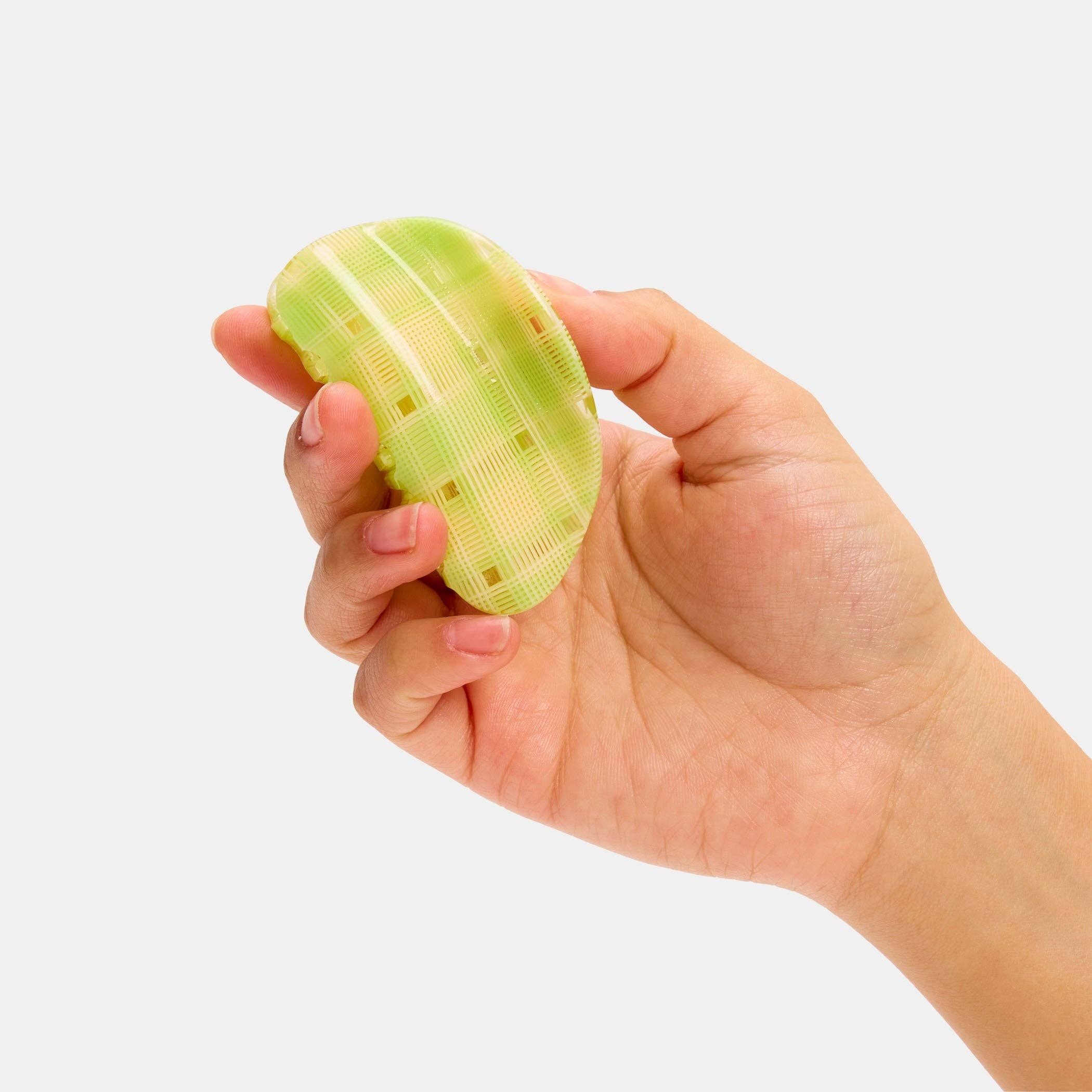 Juno Claw - Lime + Cream Plaid