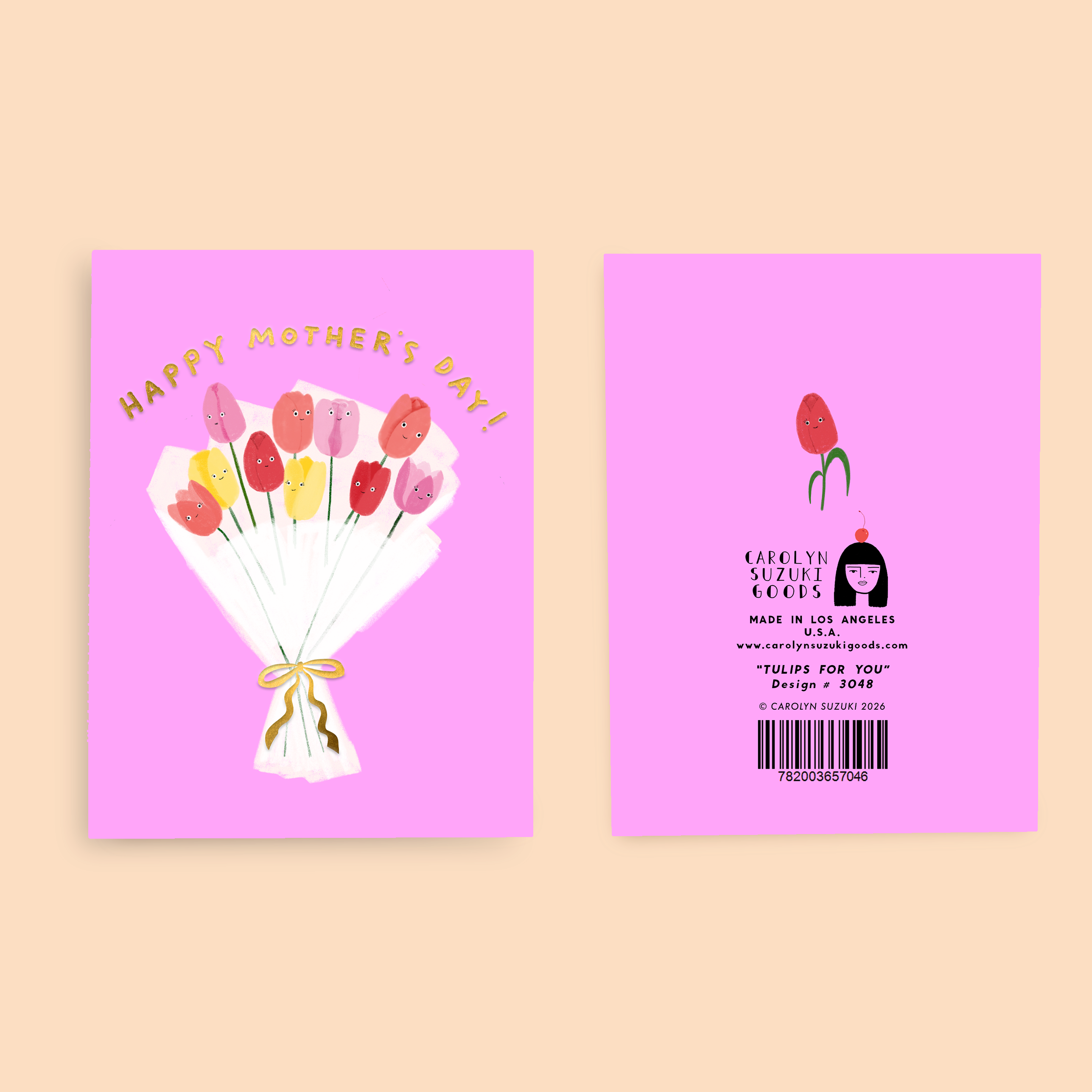 Tulips For You Mother's Day Card
