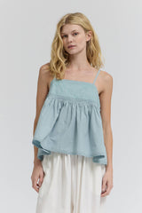 Embroidered Sleeveless Top