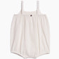 Caspia Seersucker Bubble Romper - Coconut