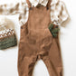 Leo Corduroy Overalls - Nutmeg
