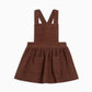 Aria Corduroy Overall Dress - Pinecone