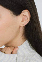 Scarlet Studs - 14K White Gold