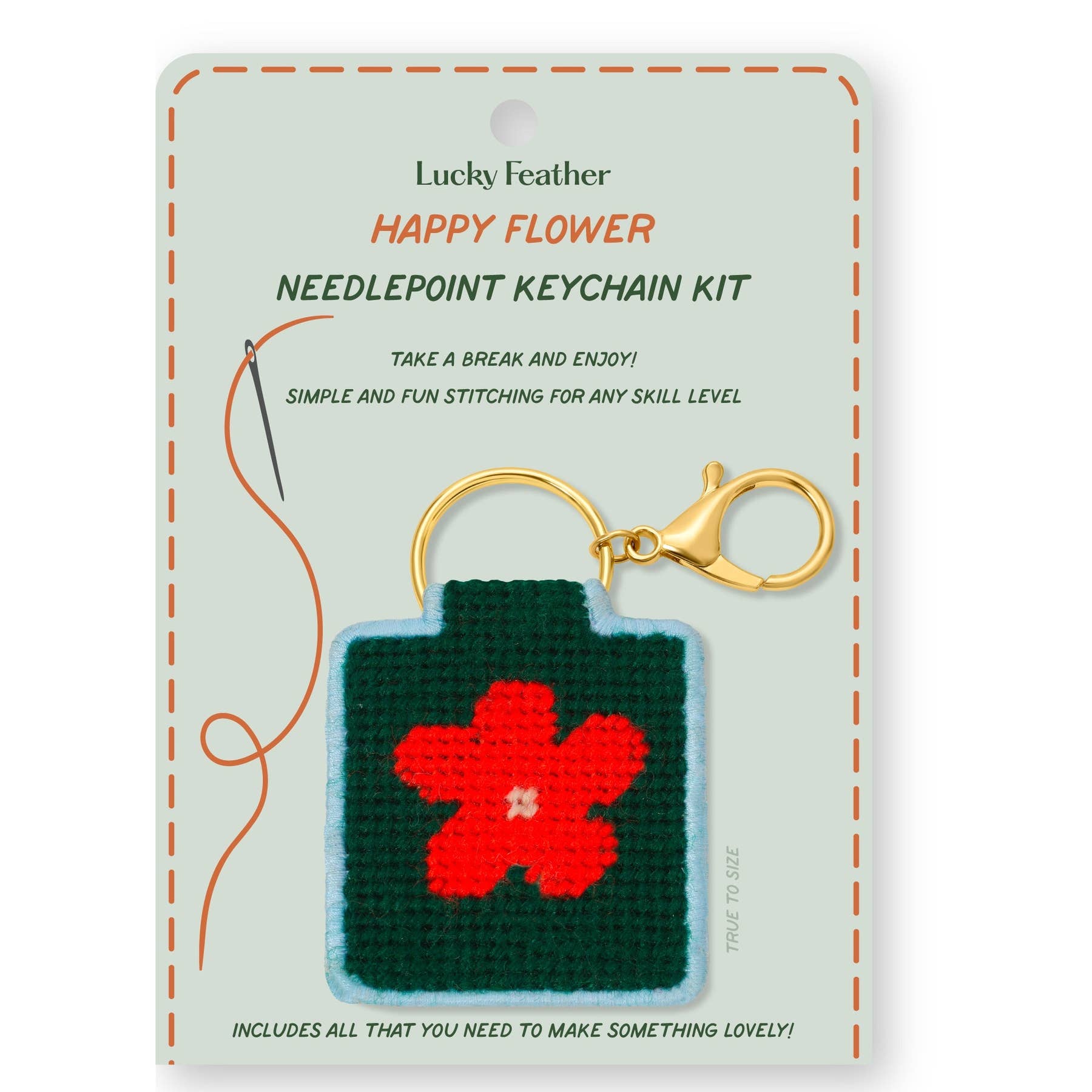 DIY Needlepoint Keychain Kit