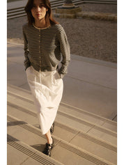 The Montana Cardigan - Black/White