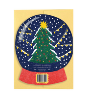 Holiday Magic Snow Globe Die Cut Card