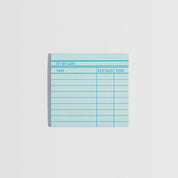 Library Card Post-It ® Sticky Notes - Green