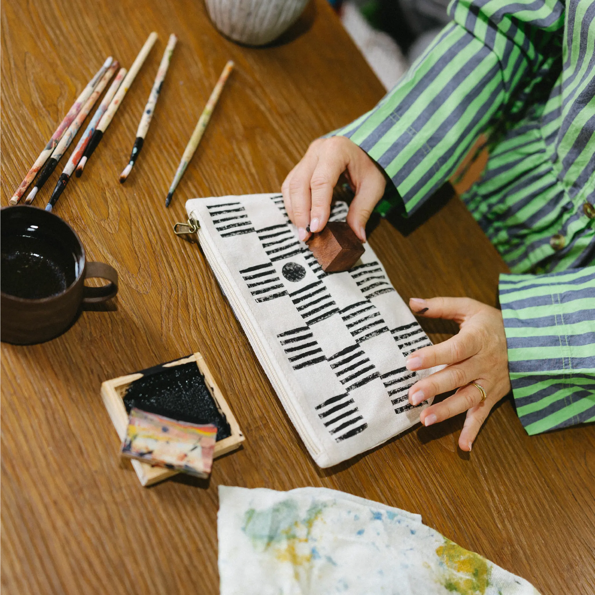 Block Printing Pouch Kit