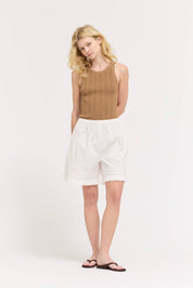 Ruffle Pleat Shorts