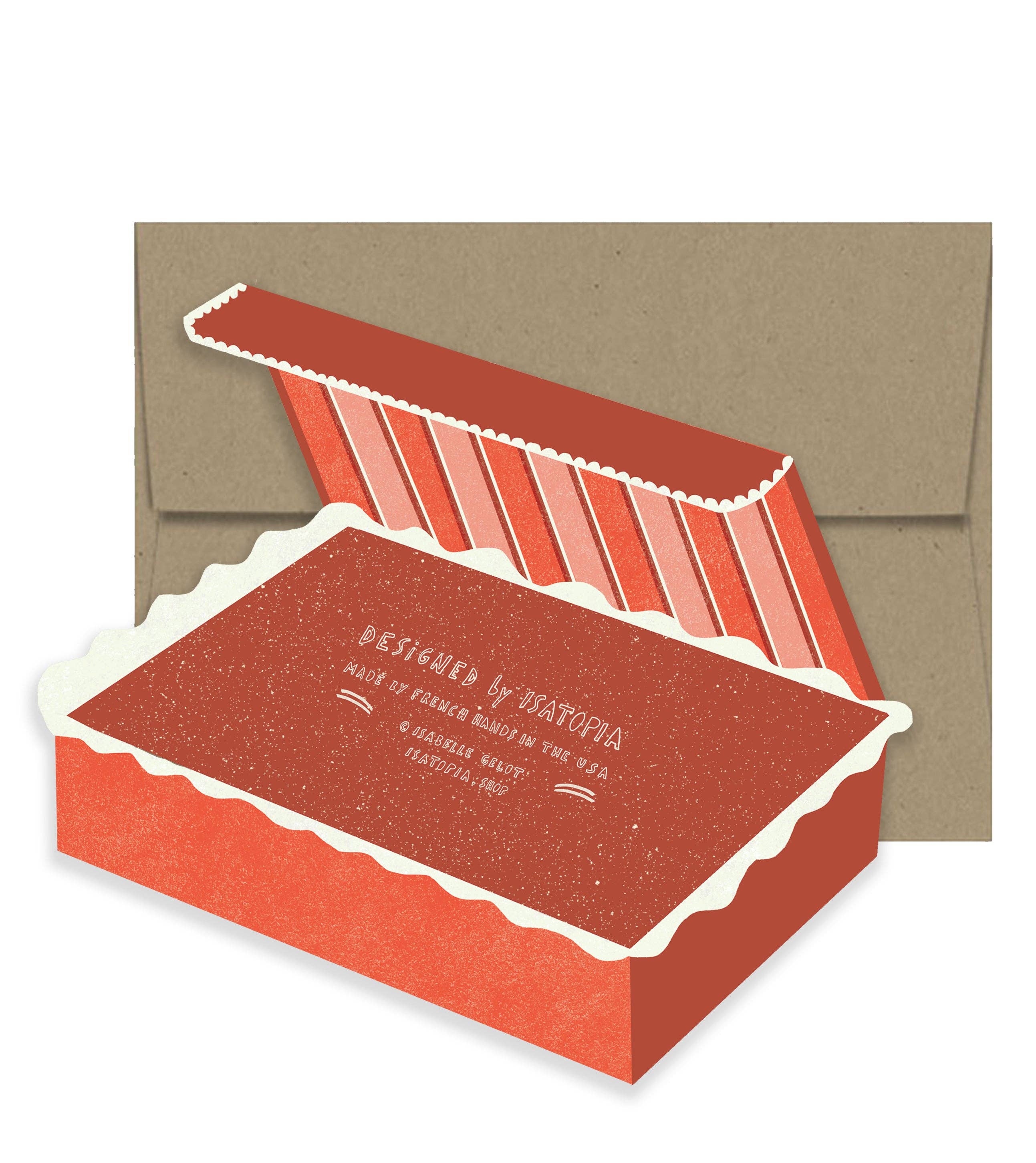 Merci Chocolate Box Die Cut Card