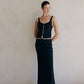 Woven Linen Lace Trim Top