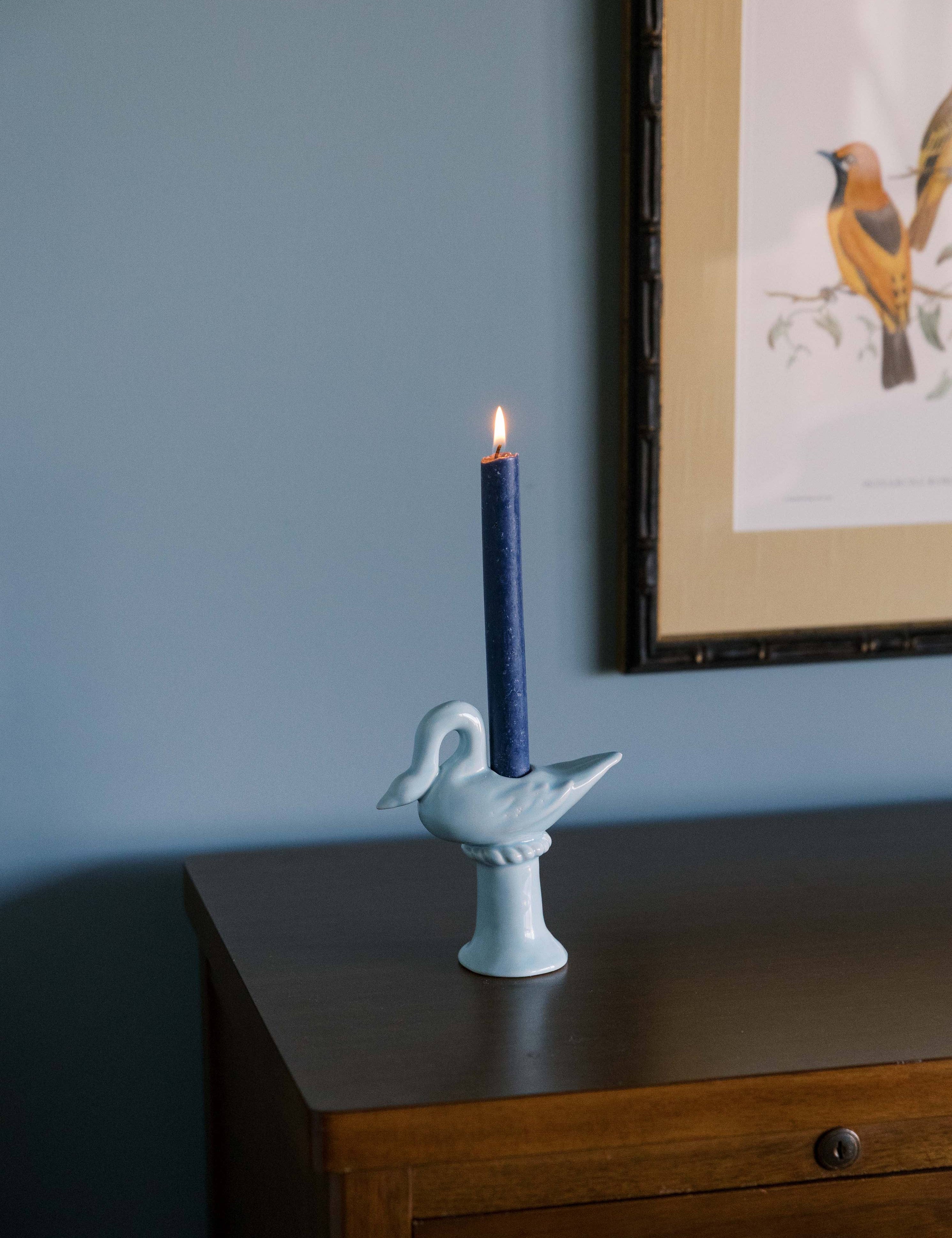 Nordic Swan Candlestick Holder