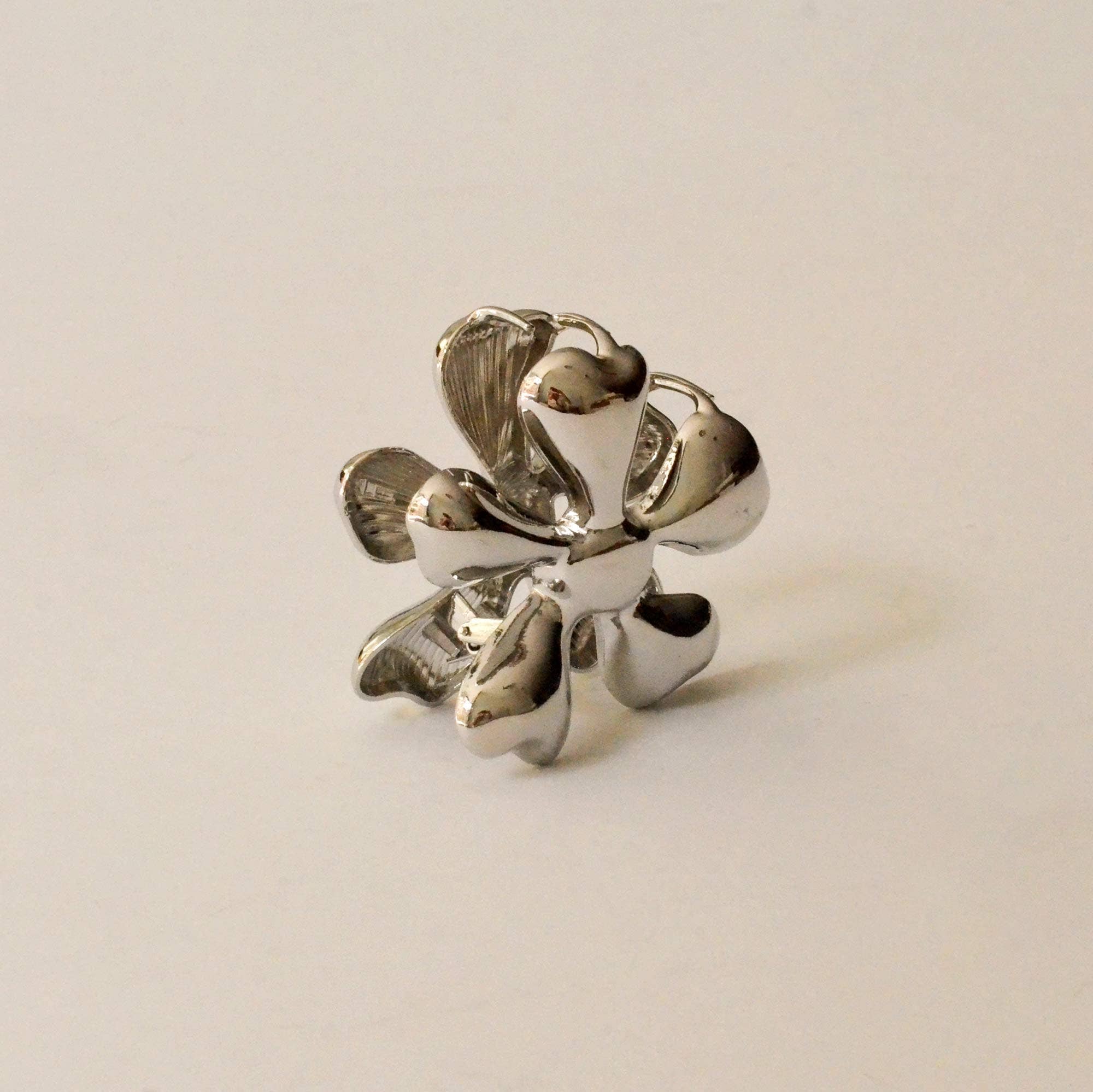 Flower Metal Hair Claw Clip