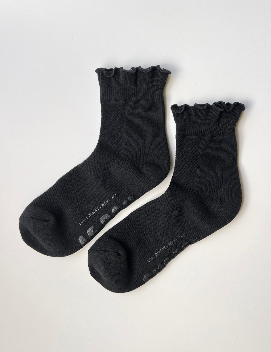 Ruffled Hugger Crew Socks