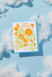 Poppy Birthday Card