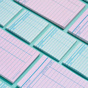 Library Card Post-It ® Sticky Notes - Green
