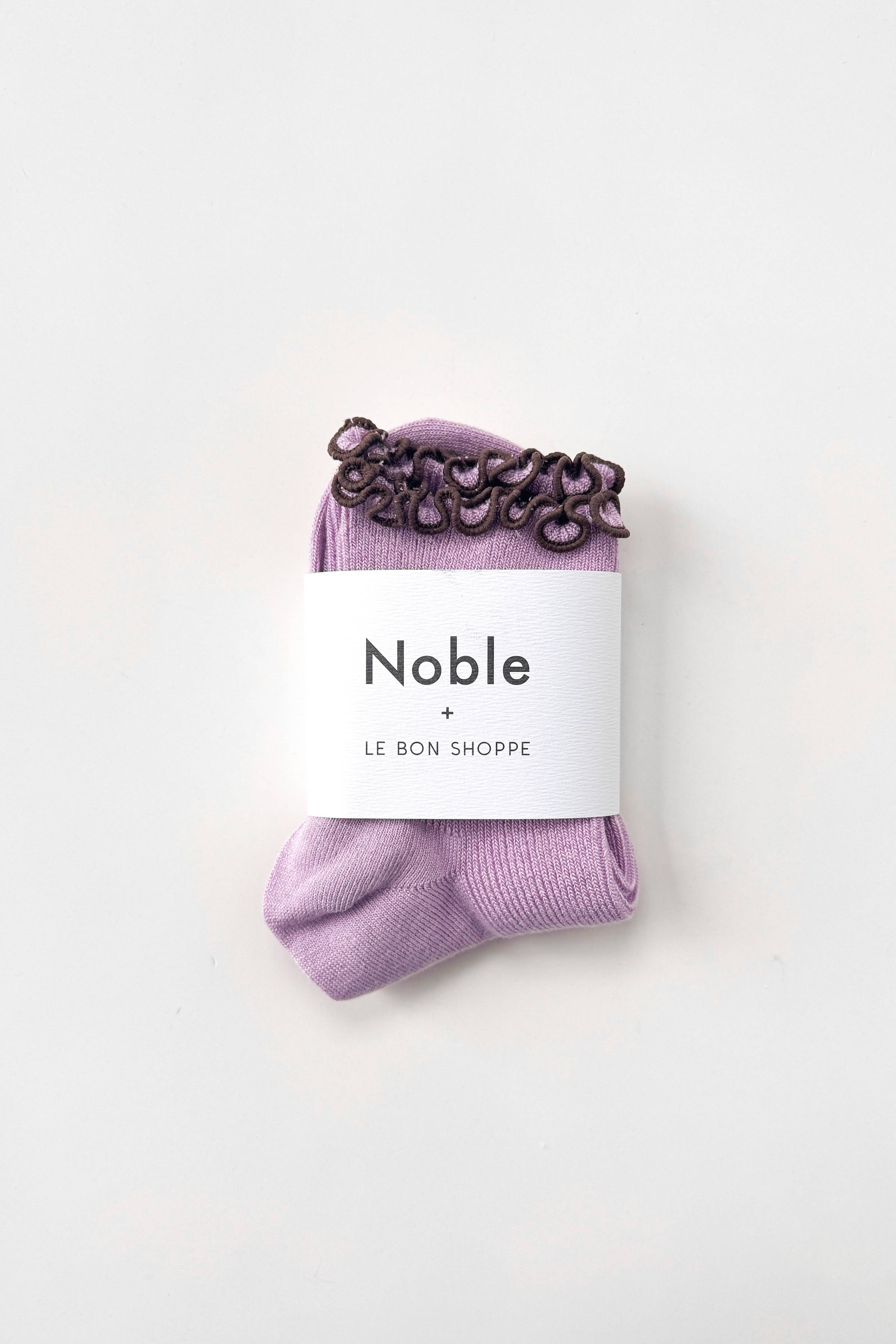 The Petite Ruffled Modal Socks