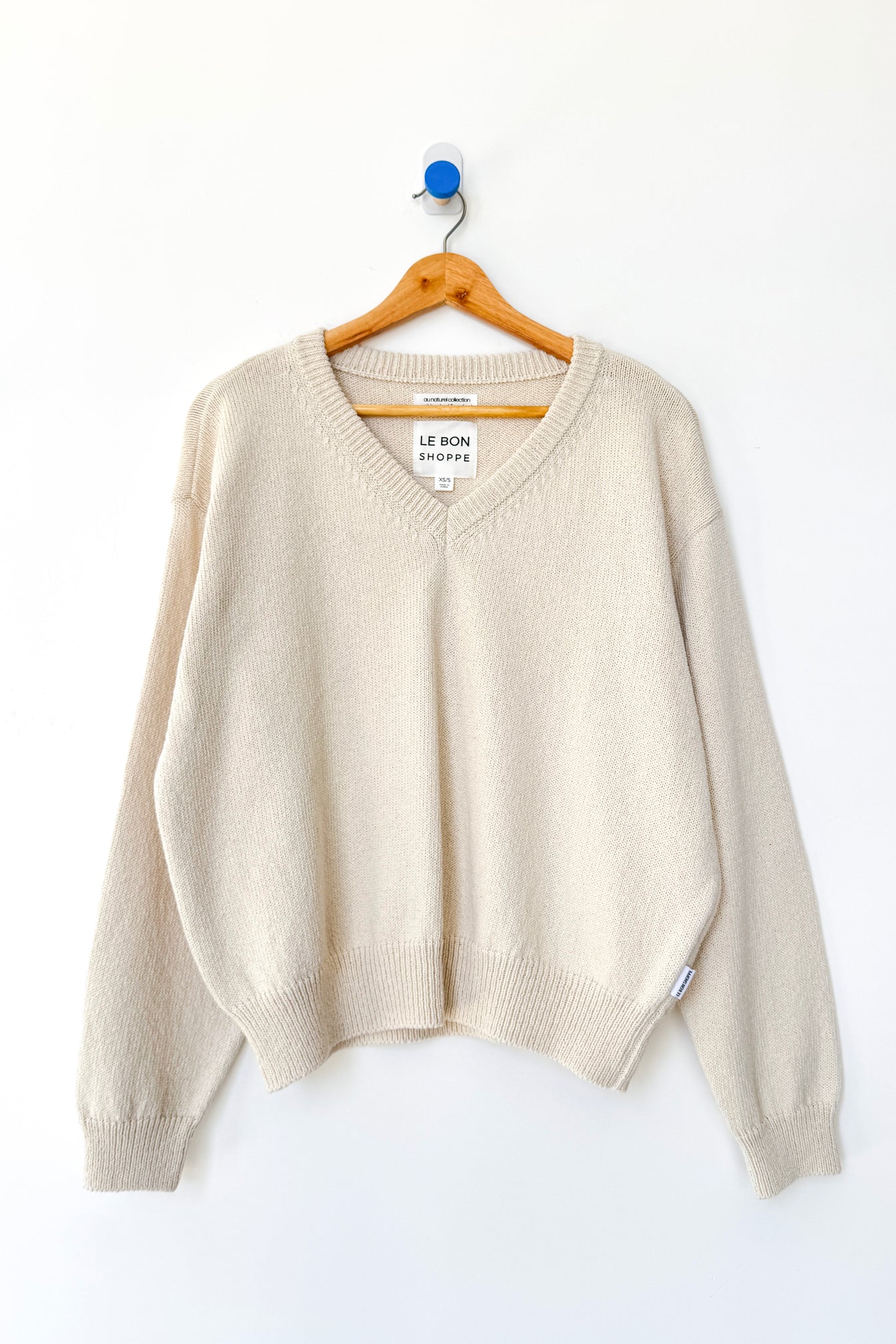 Abby Cotton V-Neck Sweater