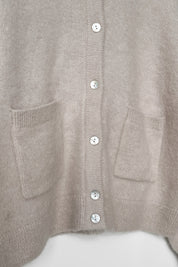 Amélie Alpaca Cardigan - Smoke