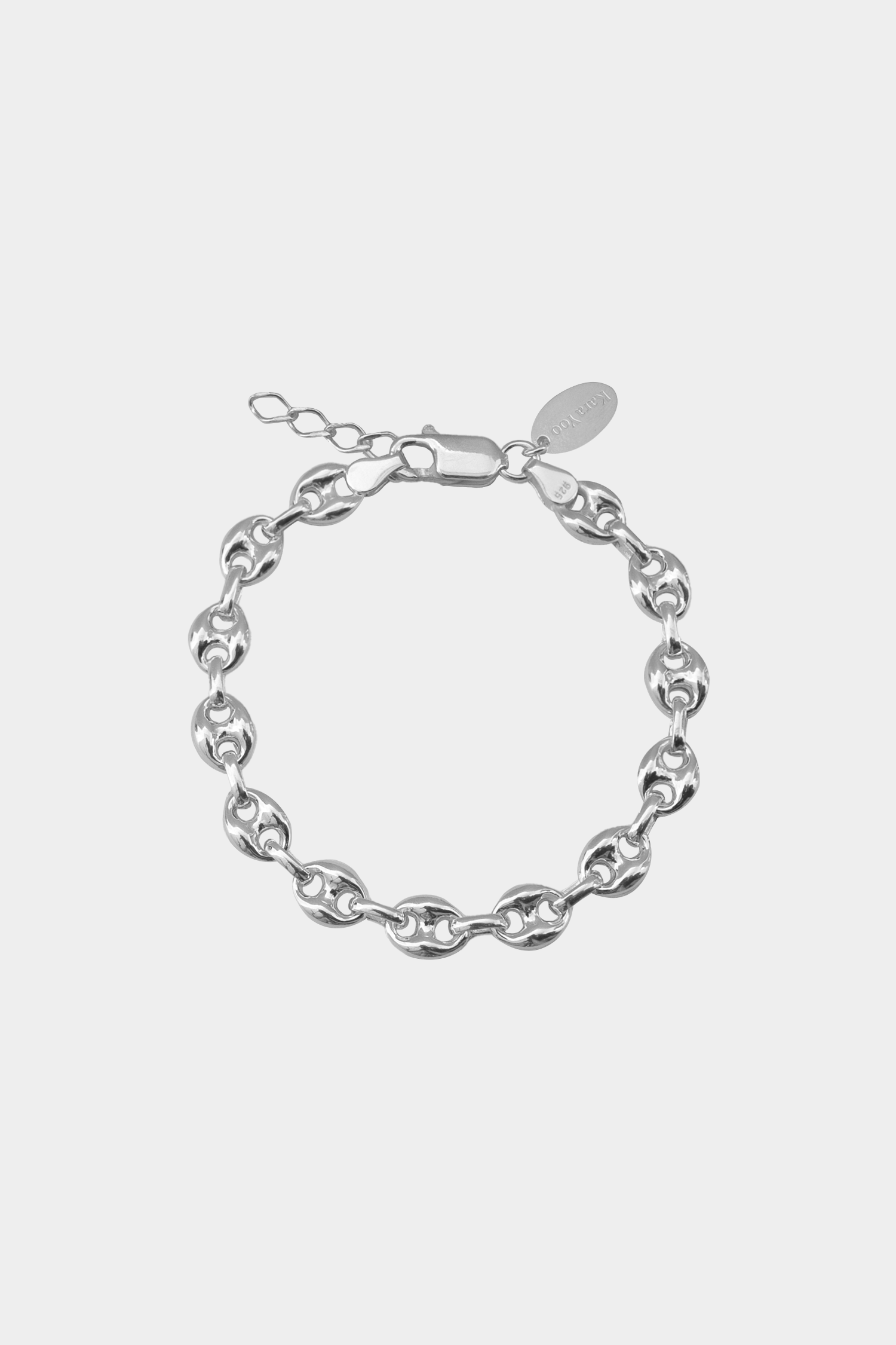 Gemma Wide Bracelet - Sterling Silver