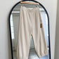 French Terry Balloon Pants - Naturel