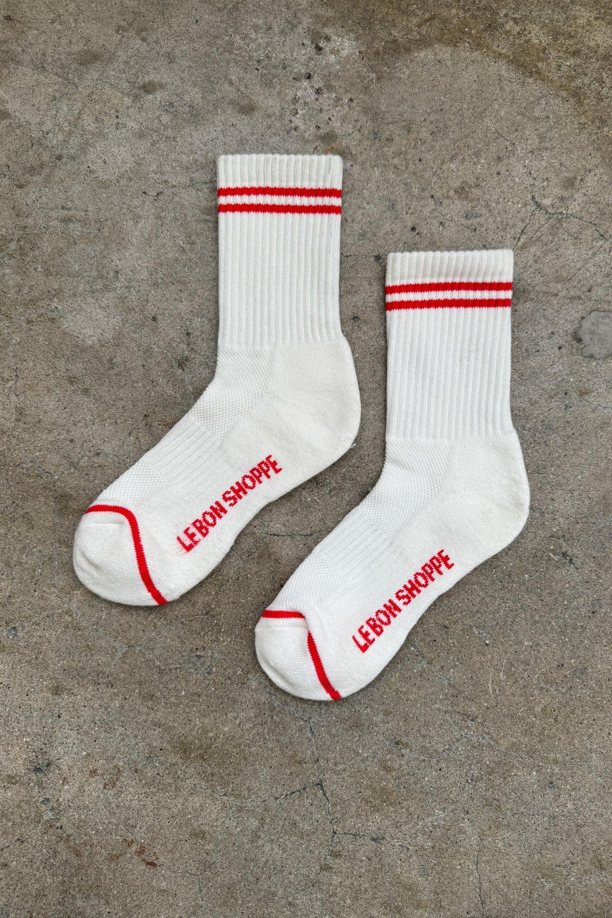 Clean White Boyfriend Socks