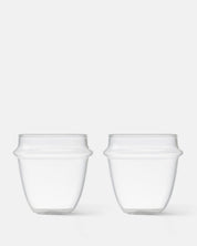 Glass Table Cups - 2 Pack