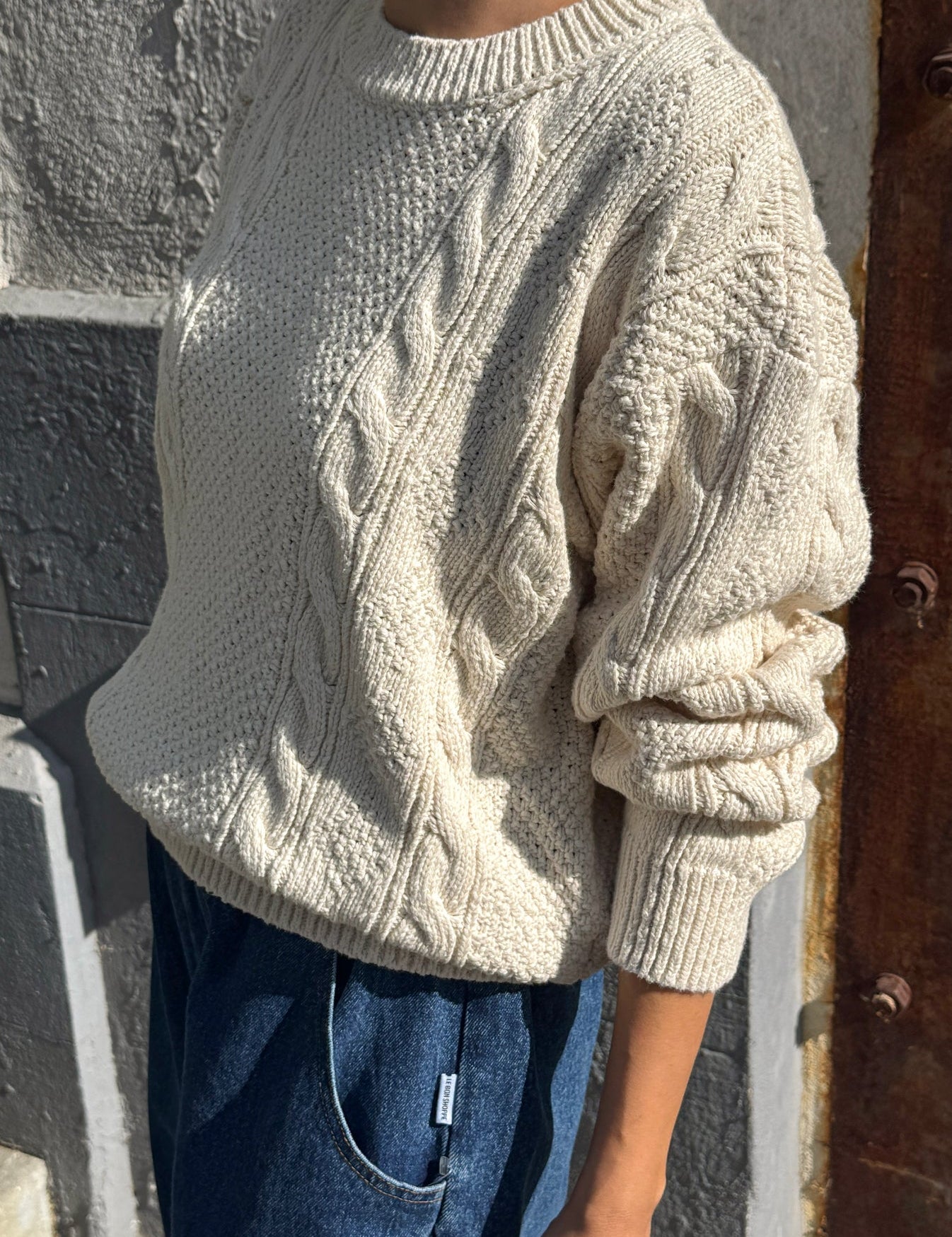 Cotton Fisherman Sweater