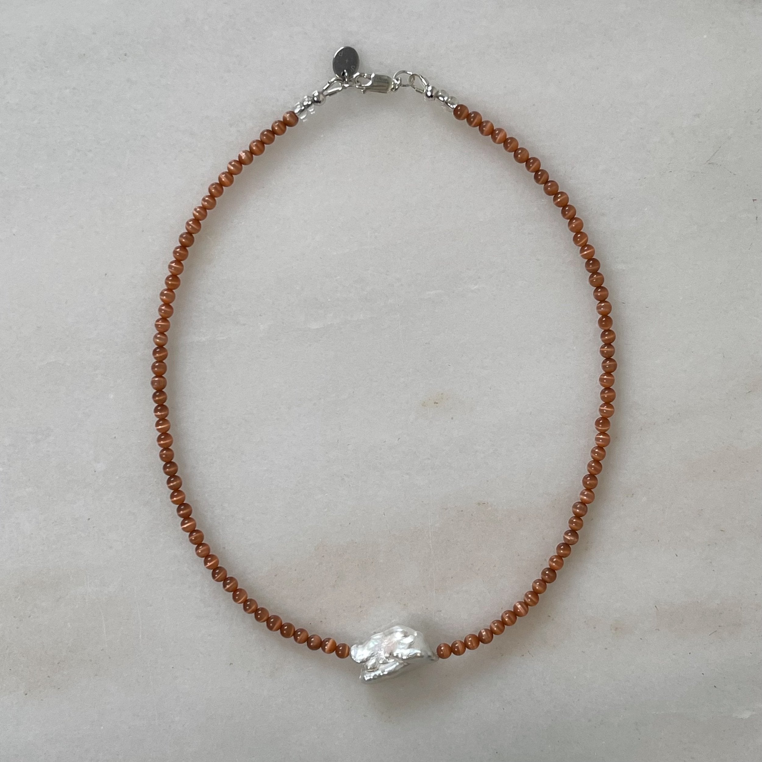 Optic Necklace - Terracotta