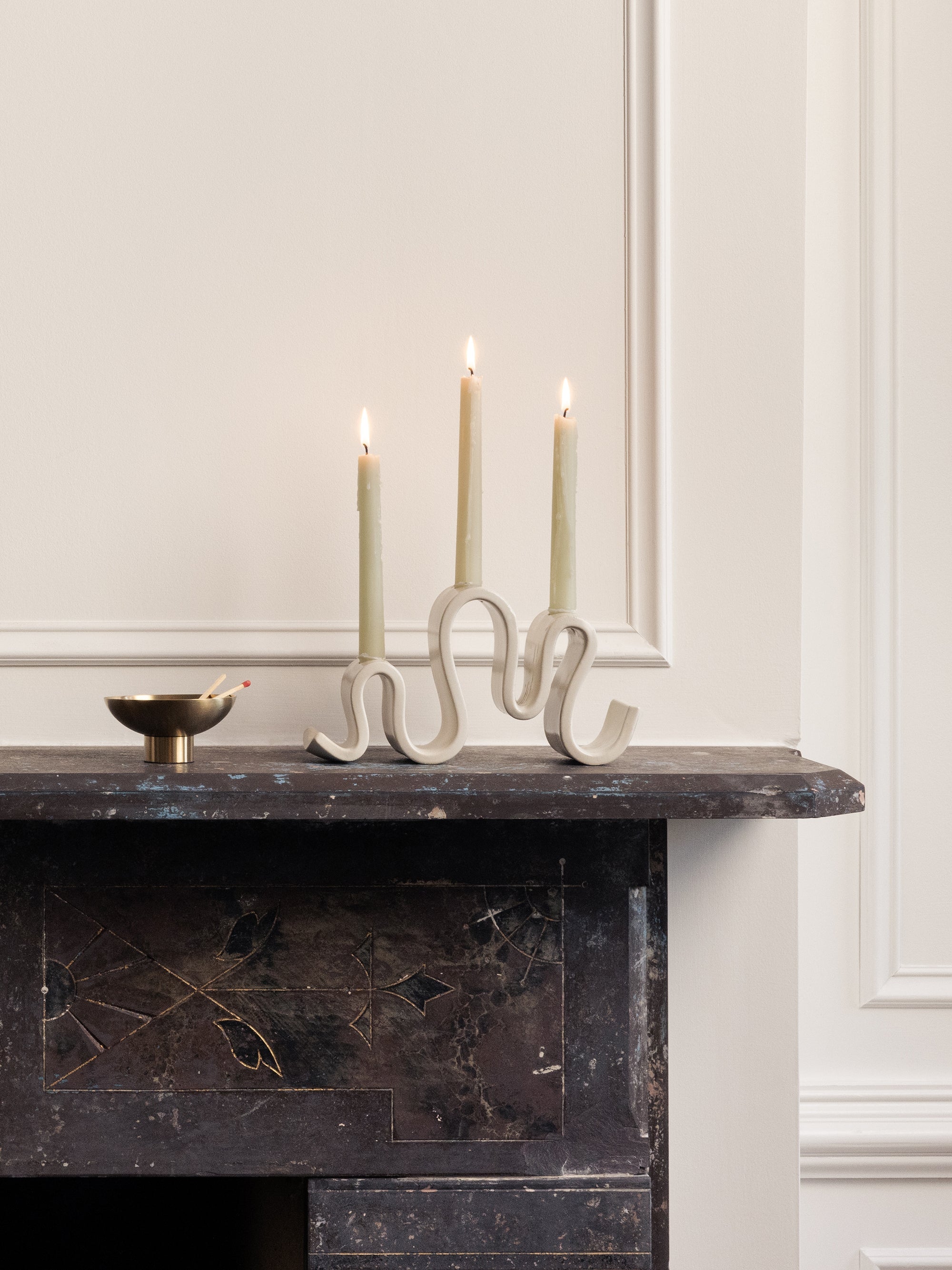 Wyat Candelabra - Cream