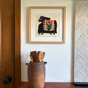 Three Tulip Pony Handmade Print