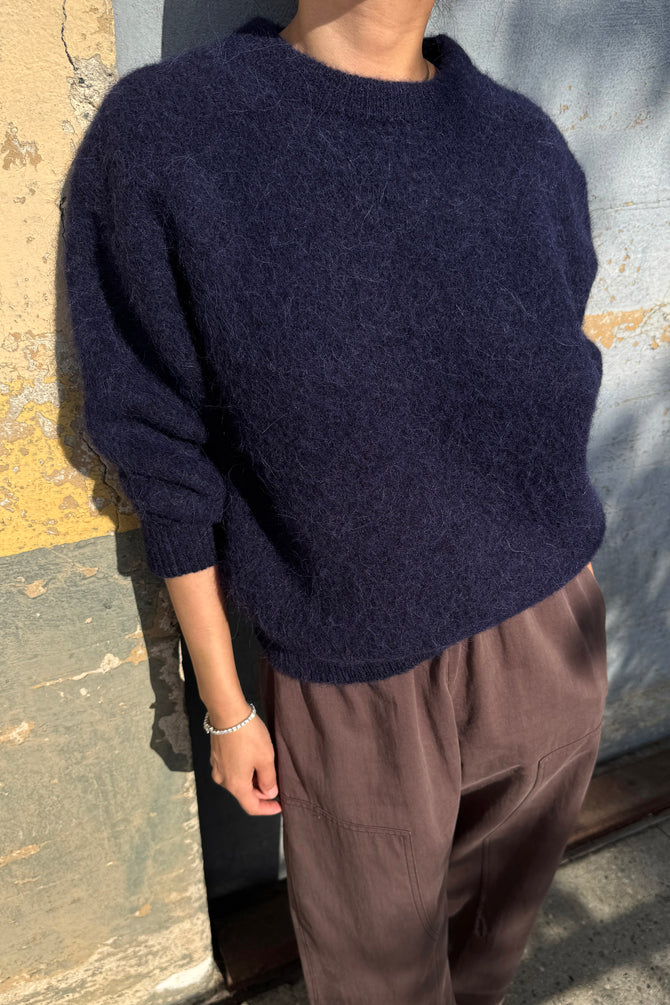 Elio Crew Neck Alpaca Sweater